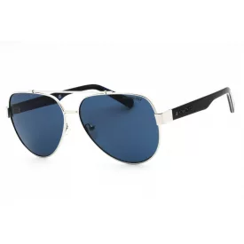   Kenneth Cole új York KC00034 napszemüveg csillógó világos nickeltin / kék férfi