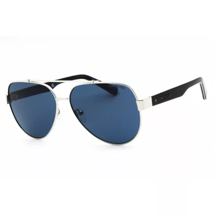 Kenneth Cole új York KC00034 napszemüveg csillógó világos nickeltin / kék férfi