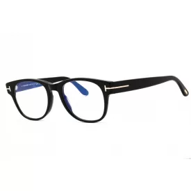   Tom Ford FT5898-B szemüvegkeret csillógó fekete/clear/kék-világos blokk lencsék férfi