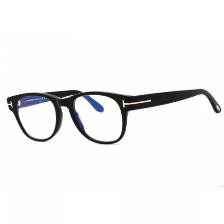 Tom Ford FT5898-B szemüvegkeret csillógó fekete/clear/kék-világos blokk lencsék férfi