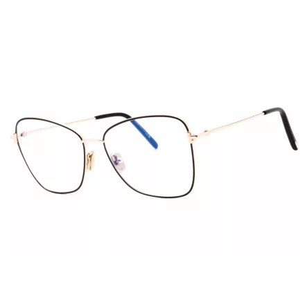 Tom Ford FT5906-B szemüvegkeret csillógó fekete/clear/kék-világos blokk lencsék női
