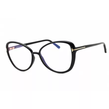 Tom Ford FT5907-B szemüvegkeret csillógó fekete/clear/kék-világos blokk lencsék női