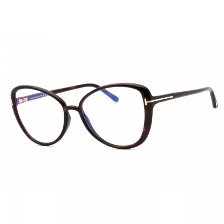 Tom Ford FT5907-B szemüvegkeret sötét barna/clear/kék-világos blokk lencsék női