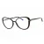 Tom Ford FT5907-B szemüvegkeret sötét barna/clear/kék-világos blokk lencsék női