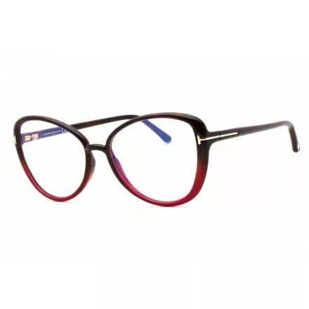 Tom Ford FT5907-B szemüvegkeret  barna/clear/kék-világos blokk lencsék női