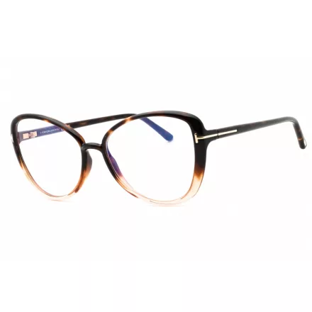 Tom Ford FT5907-B szemüvegkeret barna/másik/clear/kék-világos blokk lencsék női