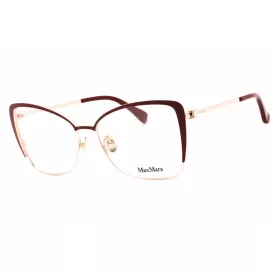   Max Mara MM5130 szemüvegkeret csillógó piros/clear demo lencsék női