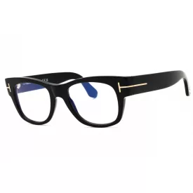   Tom Ford FT5040-B szemüvegkeret csillógó fekete/Clear/kék-világos blokk lencsék férfi