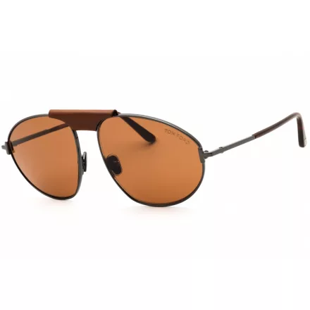 Tom Ford FT1095 napszemüveg csillógó szürke  / barna férfi