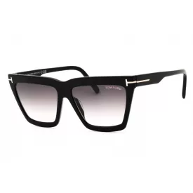   Tom Ford FT1110 napszemüveg csillógó fekete  / gradiens füstszürke női