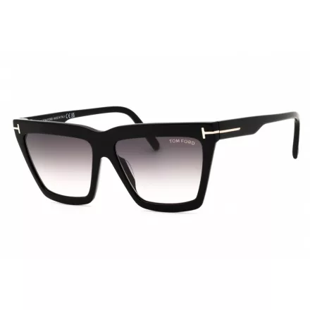 Tom Ford FT1110 napszemüveg csillógó fekete  / gradiens füstszürke női