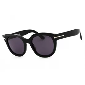   Tom Ford FT1114 napszemüveg csillógó fekete  / füstszürke női