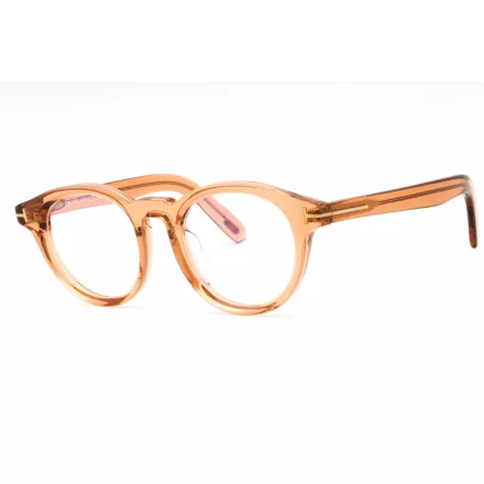 Tom Ford FT5931-D-B szemüvegkeret csillógó világos barna/clear/kék-világos blokk lencsék férfi