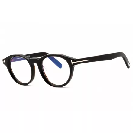 Tom Ford FT5931-D-B szemüvegkeret sötét barna/clear/kék-világos blokk lencsék férfi