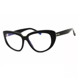   Max Mara MM5109-B szemüvegkeret csillógó fekete/clear demo lencsék női