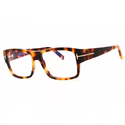 Tom Ford FT5941-B szemüvegkeret Blonde barna/Clear/kék-világos blokk lencsék Unisex férfi női