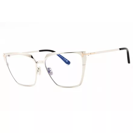 Tom Ford FT5945-B szemüvegkeret csillógó palladium/Clear/kék-világos blokk lencsék női