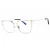 Tom Ford FT5945-B szemüvegkeret csillógó palladium/Clear/kék-világos blokk lencsék női