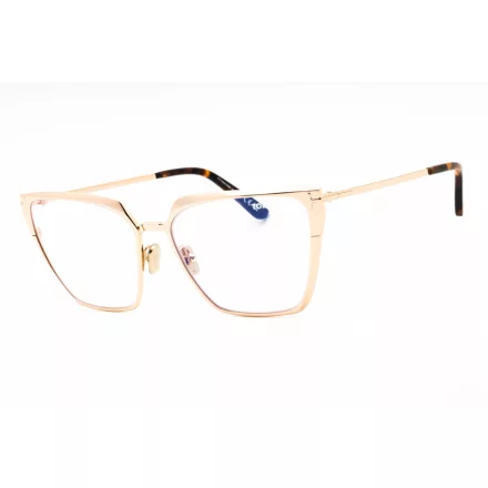 Tom Ford FT5945-B szemüvegkeret csillógó rózsa arany/Clear/kék-világos blokk lencsék női