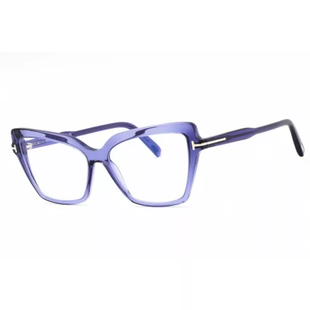 Tom Ford FT5948-B szemüvegkeret csillógó violet/clear/kék-világos blokk lencsék női