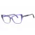 Tom Ford FT5948-B szemüvegkeret csillógó violet/clear/kék-világos blokk lencsék női