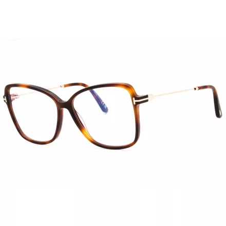 Tom Ford FT5953-B szemüvegkeret blonde barna/clear/kék-világos blokk lencsék női
