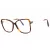 Tom Ford FT5953-B szemüvegkeret blonde barna/clear/kék-világos blokk lencsék női