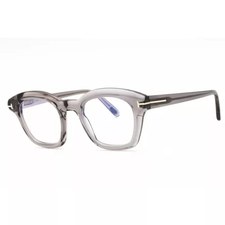Tom Ford FT5961-B szemüvegkeret szürke/másik/Clear/kék-világos blokk lencsék férfi