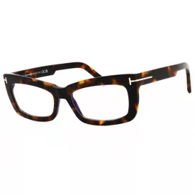   Tom Ford FT5966-B szemüvegkeret sötét barna/clear/kék-világos blokk lencsék női