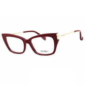   Max Mara MM5137 szemüvegkeret csillógó piros/clear demo lencsék női