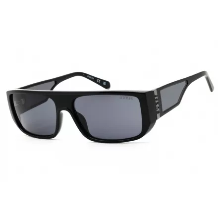 Guess GU00136 napszemüveg csillógó fekete  / füstszürke Unisex férfi női