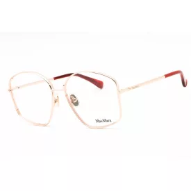  Max Mara MM5146 szemüvegkeret csillógó rózsa arany/clear demo lencsék női