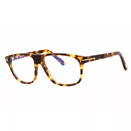 Tom Ford FT5978-B szemüvegkeret blonde barna/clear/kék-világos blokk lencsék férfi