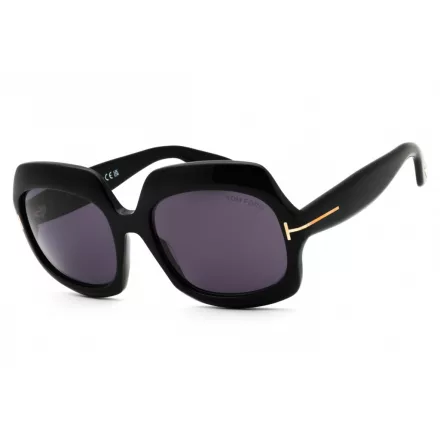 Tom Ford FT1155 napszemüveg csillógó fekete  / füstszürke női