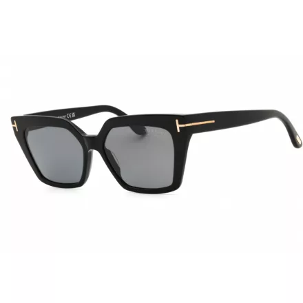 Tom Ford FT1030 napszemüveg csillógó fekete  / füstszürke polarizált női