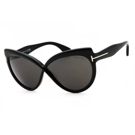 Tom Ford FT1196 napszemüveg csillógó fekete  /füstszürke női