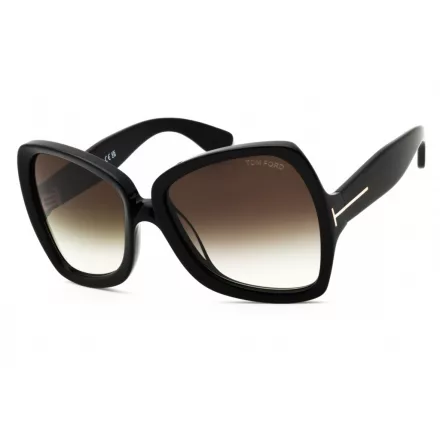 Tom Ford FT1222 napszemüveg csillógó fekete  / gradiens füstszürke női