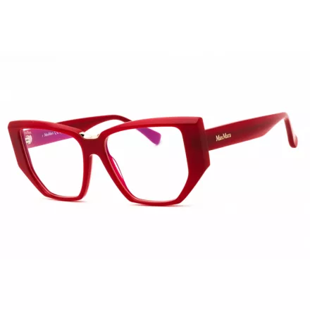 Max Mara MM5179-B szemüvegkeret csillógó piros/clear/kék-világos blokk lencsék női