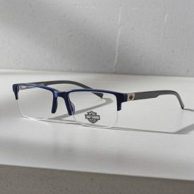   Harley Davidson HD50096 szemüvegkeret matt kék/clear demo lencsék férfi