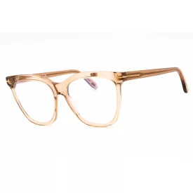   Tom Ford FT6042-B szemüvegkeret csillógó világos barna/clear/kék-világos blokk lencsék női