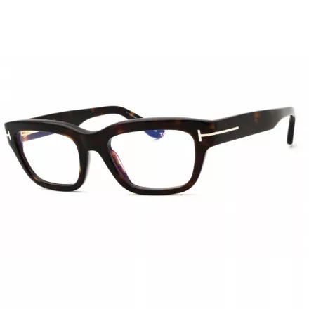 Tom Ford FT6045-B szemüvegkeret sötét barna/clear/kék-világos blokk lencsék női