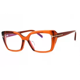   Tom Ford FT5991-F-B szemüvegkeret csillógó sötét barna női