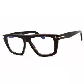   Tom Ford FT6059-B szemüvegkeret sötét barna/clear/kék-világos blokk lencsék Unisex férfi női