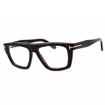 Tom Ford FT6059-B szemüvegkeret sötét barna/clear/kék-világos blokk lencsék Unisex férfi női