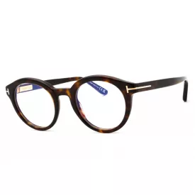   Tom Ford FT6061-B szemüvegkeret sötét barna/clear/kék-világos blokk lencsék Unisex férfi női