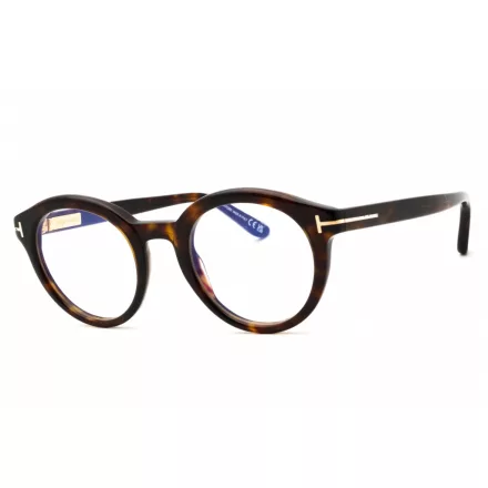 Tom Ford FT6061-B szemüvegkeret sötét barna/clear/kék-világos blokk lencsék Unisex férfi női