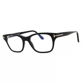   Tom Ford FT6120-B szemüvegkeret csillógó fekete/clear/kék-világos blokk lencsék férfi