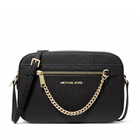 Michael Kors Saffiano Jet Set nagy bőr női oldaltáska fekete