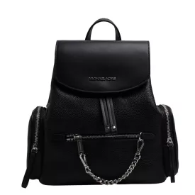   Michael Kors Jet Set Medium Grain Leather női hátizsák fekete
