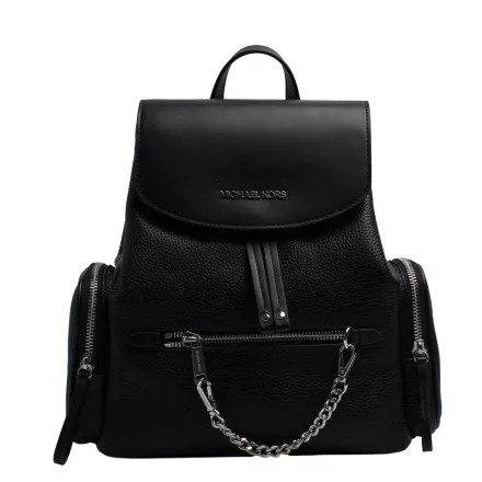 Michael Kors Jet Set Medium Grain Leather női hátizsák fekete